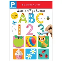 Write and Wipe Practice : ABC 123 -  by Scholastic Inc. & Scholastic Early Learners (Paperback)
