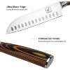 imarku Santoku Knife, 7 inch Kitchen Knife Ultra Sharp Cooking Knife-German HC Stainless Steel 7Cr17Mov - Ergonomic Pakkawood Handle, Orange - 3 of 4