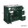 Modern Bathroom Vanity with Ceramic Sink and Storage Cabinet with Drawers, Compact Storage Cabinet for Bathroom – The Pop Home - 3 of 4