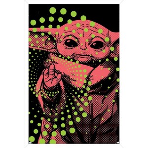 Trends International Star Wars: The Mandalorian: Grogu Street - Grogu Framed Wall Poster Prints - 1 of 4
