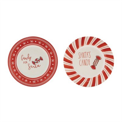 Ceramic Santa Candy Plate (Set of 4)