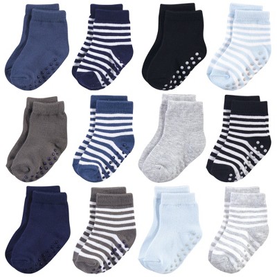 6 Pairs Baby Socks Non-Slip Cotton Toddler Grip Ankle Socks For Infants Boys Girls With Non Skid Soles