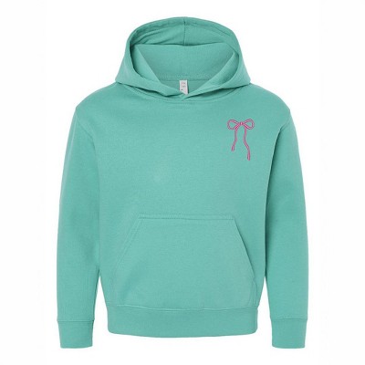 The Juniper Shop Embroidered Thin Bow Youth Graphic Hoodie