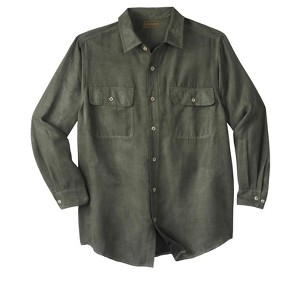 Boulder Creek by KingSize Men's Big & Tall Long Sleeve Moleskin Shirt - 1 of 2