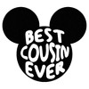 Women's Mickey & Friends Best Cousin Ever Mouse Ears T-Shirt - image 2 of 4