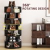 Aheaplus 7-Tier Shoe Rack, 28-32 Pair Rotating Shoe Rack Tower - 4 of 4