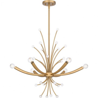 Quoizel Lighting Kiera 6 - Light Chandelier in  Brushed Weathered Brass