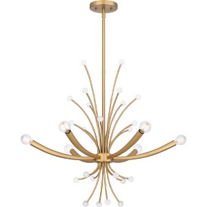 Quoizel Lighting Kiera 6 - Light Chandelier in  Brushed Weathered Brass - 1 of 1
