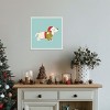 Amanti Art Cute Christmas Beagle by Carrie Cantwell Canvas Art Framed - 4 of 4