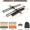 Dirt Bike Carrier for 2 Ebikes, Motorcycle Carrier Hitch Mount with Ramp, Ratchet Straps & Stabilizers, Heavy Duty Bike Rack, 2in Receiver, 600 Lbs - 2 of 4