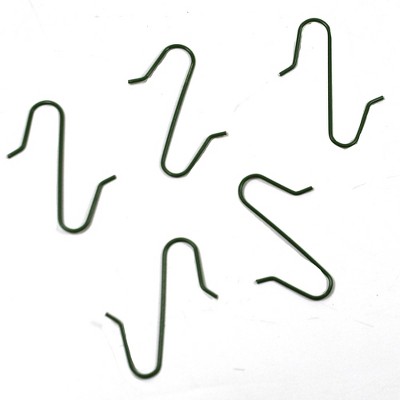 Old World Christmas 1.5" 100-count Green Wire Ornament Hooks Pliable Hangers - Tree Ornaments 1.5 Inch Green Wire Ornament Hooks Pliable Hangers Tree