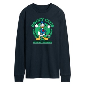 Men's - Disney - Donald Duck Bogey Club Long Sleeve Graphic T-Shirt - 1 of 4