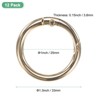 Unique Bargains Metal Spring O Rings Zinc Alloy Durable Multipurpose Lightweight Buckle - 3 of 4