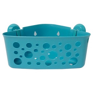 Pillowfort Suction Shower Basket, Blue
