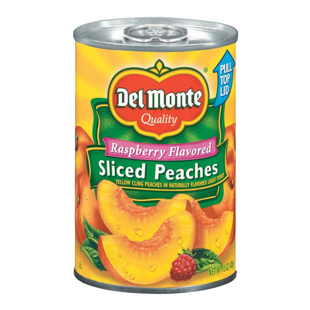 UPC 024000019114 product image for Del Monte Raspberry Flavored Yellow Cling Peach Slices in Light Syrup - 15 oz. | upcitemdb.com