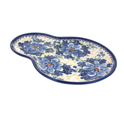 Blue Rose Polish Pottery Daisy Surprise Breakfast Plate