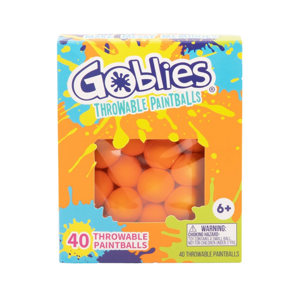 Goblies Throwable Paintballs 40ct - Orange