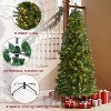 Yaheetech 6Ft/7.5Ft/9Ft Pre-lit Slim Pencil Artificial Christmas Tree, Green - 4 of 4