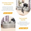 KTMBDW Luxury Modern Tight Curved Chenille Sofa, Minimalist Style Comfy Couch for Living Room Apartment, 4 Seater Modular Sectional - 3 of 4