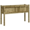 vidaXL Garden Planter with Legs 43.3"x12.2"x27.6" Impregnated Wood Pine - 2 of 4