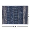 GDFStudio Pronghorn 5'3" x 7' Bohemian Indoor/Outdoor Area Rug, Navy Blue/Ivory - 4 of 4