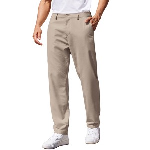COOFANDY Men's Casual Pants Classic Fit Straight Legs Flat Front Twill Pants - 1 of 4