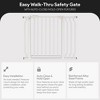 BalanceFrom Walk-Thru Safety Gate for Baby and Pets, Child Proof Fence for Doorways, Stairways, Hallways, 29.1" to 38.5" Opening, 30" Height, White - 3 of 4