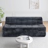 TiramisuBest 3-Seat Full-Sponge Corduroy Sofa, Modern Space-Saving Compression Design - Gray - 2 of 4