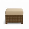 Covers&All Palisades Ottoman with Sahara Wicker and Sunbrella Cushion - 2 of 4