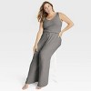 Women's Cozy Ribbed Wide Leg Pants - Auden™ - 3 of 3