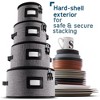 StorageBud Fine China Storage Containers Hard Shell, Durable Dinnerware Storage Box with Dividers - 3 of 4