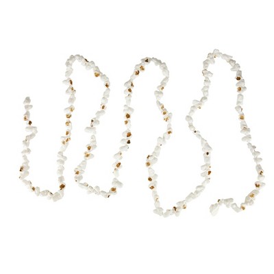 Northlight Traditional White Popcorn Christmas Garland - 9 ft Unlit