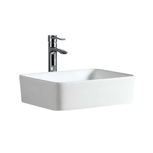 Fine Fixtures Rectangular Vessel Sink Vitreous China - 1 of 4