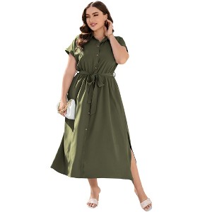 plus size belted shirt dress Cato Fashions