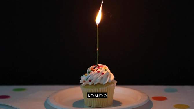 18ct Sparkler Birthday Candles Gold, 2 of 5, play video