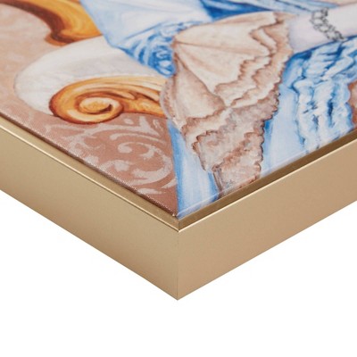 Queen Bridger Royal Cat Portrait in Gold Frame