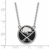 Black Bow Jewelry Sterling Silver Buffalo Sabres NHL Necklace 18 Inch - 2 of 4