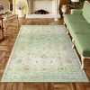 Lahome Vintage Full Coverage Classic Short Pile Velvet Rectangular Indoor Area Rug - 2 of 4