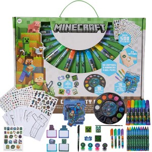 Minecraft Creativity Fun Kids Art Set for Coloring, Painting, and Crafts - 1 of 4