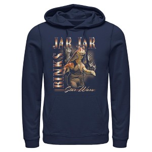 Mens Star Wars Jar Jar Binks Collage Lightweight Hoodie - 1 of 4