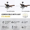 Kviflon 62 inch Crystal Ceiling Fan with Dual Side Plywood Blades - 4 of 4