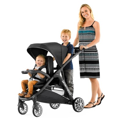 chicco bravofor2 le double stroller eucalyptus