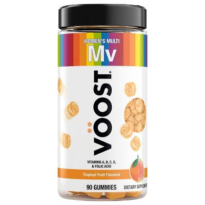 VÖOST Women's Multivitamin Gummies, Tropical Fruit Flavor, 90 Countt