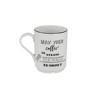 Porland Be Happy 4pc Mug Set - White: Porcelain Coffee Mugs, Dishwasher & Microwave Safe, 11.66 oz Capacity, Set of 4 - 4 of 4