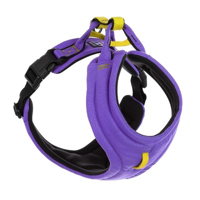 Gooby Lite Gear Harness, Memory Foam Padding with Front Clip, Purple, Large