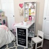 Wall Mount Folding Desk Cabinet with Blackboard White - Danya B. - 4 of 4