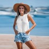 Women's Breezy Open Knit Tank Cover-Up for Beach Days - Cupshe - 4 of 4