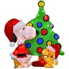 ProductWorks Peanuts 32 Inch Outdoor Indoor Pre Lit Snoopy and Woodstock and 8 Inch Pre Lit Christmas Joy Pathway Markers Yard Ornament Decorations - 2 of 4