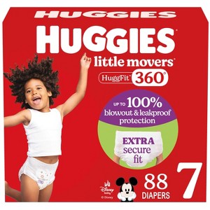 Huggies Little Movers HuggFit 360 Diapers - 1 of 4