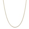 Black Bow Jewelry 0.9mm, 14k Yellow Gold, Solid Franco Chain Necklace - 3 of 4